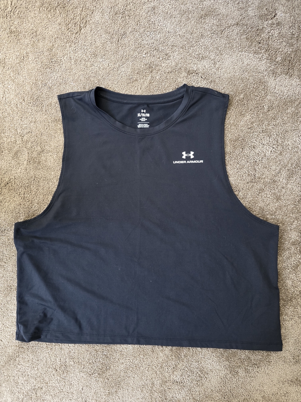 Under Armour Womans Black Sleeveless Performance Tank